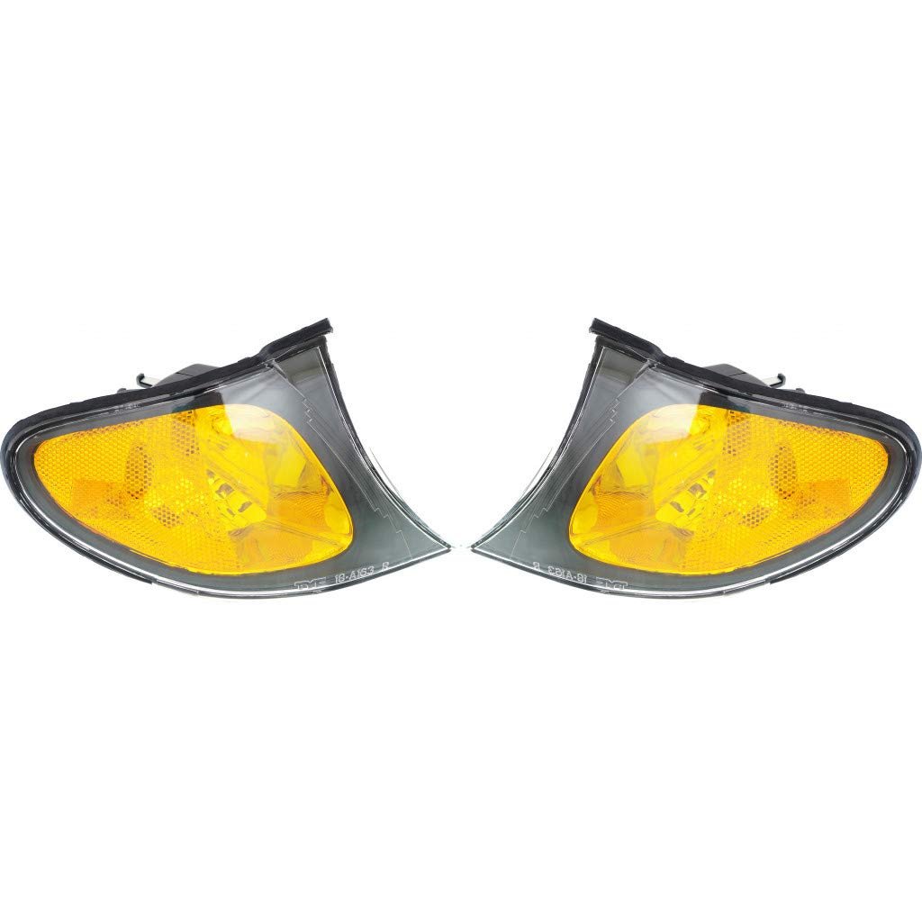 Parking Signal Light Pair For Bmw 325i 330i Sedan Wagon 2002 2003 2004 2005 Driver And Passenger Side Yellow Bm2520109 63 13 7