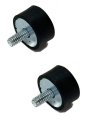 2 Rubber Floorboard Footwell Mounts 1 4-20 Course Bolt For Polaris Atv 