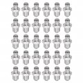 Uxcell 201 Stainless Steel Straight Grease Fitting M8 X 1mm Thread Hydraulic Accessories 30pcs