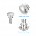 Uxcell Knurled Thumb Screws M5x10mm Brass Shoulder Bolts Grip Knobs Fasteners Nickel Plated 8pcs