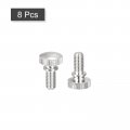 Uxcell Knurled Thumb Screws M5x10mm Brass Shoulder Bolts Grip Knobs Fasteners Nickel Plated 8pcs