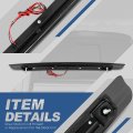 Full Led Rear Center High Mount Stop Lamp Third Brake Light Compatible With Toyota Land Cruiser 98-07 Without Spoiler Black