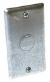 Hubbell Raco 0861 Single Gang Blank Wallplate With Knock Out 