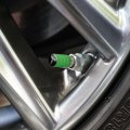 Pheasant Illustration Valve Stem Caps For Tire Rim Wheel Aluminum Green