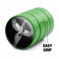 Pheasant Illustration Valve Stem Caps For Tire Rim Wheel Aluminum Green