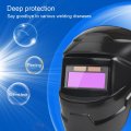 Tainrunse Welding Glasses Durable Auto Darkening Helmet Grinding Hood Eye Protection Protective Black