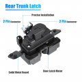 Uxcell No 55362102ab Rear Trunk Latch Lock Actuator For Dodge Durango 3 7l 4 5 2004-2005 Tailgate Door Motor Lid 2 Pin