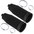 Steering Rack And Pinion Tie Rod Boot Kit With Bellows Ties Clamp Replacement For K150283 2 Piece Silicone Set Chevrolet Ford 