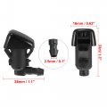 X Autohaux 4pcs Car Front Windshield Washer Nozzles For Jeep Commander 2006-2010 Liberty 2008-2012 Dodge Nitro 2007-2011 With