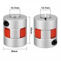 Uxcell 2pcs Shaft Coupling 12 7mm To Bore L35xd30 Flexible Coupler Joint For Stepped Motor