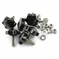 Lq Industrial 6-set 32 M6x20 Hand Tighten Screw Kit Quick Removal Fasteners 304 Stainless Steel Torx Hard Top Thumb With Washer 
