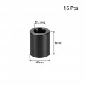 Uxcell 15 Pcs Round Aluminum Standoff Column Spacer 3 1x6x6mm Idxodxh Black For Drone Fpv Quadcopter Racing Rc Multirotors