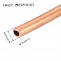 Uxcell Refrigeration Tubing 9 64 Od X 7 Id 6 5 Ft Soft Coil Copper