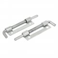 Uxcell 90mmx19mmx9 5mm Iron Zinc Plated Spring Loaded Barrel Bolt Latch 9 Pairs