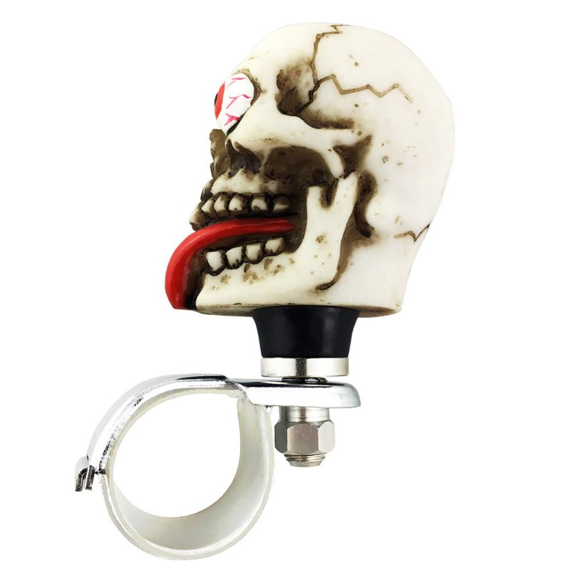 Abfer Suicide Turning Knob Car Power Steering Wheel Spinner Ball Skull Shape Fit Most Vehicles Trucks Boats