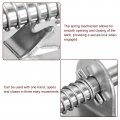 Uxcell Barrel Bolt Latch 2pcs 10x128mm Stainless Steel Spring Loaded Gate Pin With Keeper For Trailer Doors Cabinets Chests