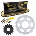 Niche Drive Sprocket Chain Combo For Kawasaki Versys 1000 Front 15 Rear 43 Tooth 525vm-x X-ring 116 Links