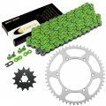 Caltric Drive Chain And Sprockets Kit Compatible With Kawasaki Kx125 1996-1997 Kx 125