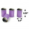 Panda Family Flute Valve Stem Caps For Tire Rim Wheel Aluminum Purple