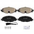 A-premium Front Ceramic Disc Brake Pads Set Compatible With Volkswagen Jetta 2019-2021 Golf 2015-2021 Alltrack 2017-2019