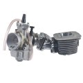 Dio Reed Valve Cylinder Pwk24 Carburetor Kit For 48cc 66cc 80cc Engine Motorized Bike Black Adapter
