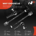 A-premium Set Of 4 Front Inner Outer Tie Rod End Kit Compatible With Ford Taurus 1986-1995 Mercury Sable