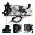 Amerilite Chrome Replacement Headlights Led Halo Set For 2000-2001 Toyota Camry Passenger And Driver Side