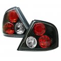 1998-2001 For Nissan Altima Black Bezel Euro Style Altezza Tail Light Housing Lamp Assembly Driver And Passenger Side 