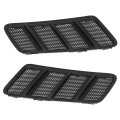 Front Hood Air Vent Grille Pair For Benz W166 Gl Ml 2012 2015 Lh Driver And Rh Passenger Side Black Pp Plastic Part 1668800105 