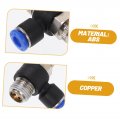 12pcs Pneumatic Connector Crimp Cinch Air Fittings Tube Pipe Quick Hose Connectors Tool Supply Barb Fitting Mender Thread