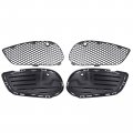 Xtremeamazing Front Bumper Fog Light Grille Mesh Cover Trim For Mercedes-benz C-class C180 C200 C250 C300 2015-2018 W205 Amg 