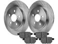 Rear Ceramic Brake Pad And Rotor Kit For 2010-2016 Toyota Prius With 259mm Diameter Disc 