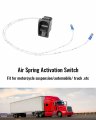 Air Spring Activation Switch With Connecting Line For Seat Lift Valve Paddle Ride Suspension Control Type Push To Snap Tab On