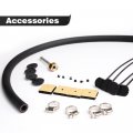 G-plus 4 Row An6 Universal Aluminum Remote Transmission Oil Cooler Auto-manual Radiator Converter Black