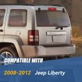 Auto Dynasty Rear Hight Mount Red Housing Led 3rd Third Tail Brake Light Lamp Compatible With Jeep Liberty Kk 08-12