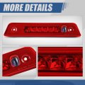 Auto Dynasty Rear Hight Mount Red Housing Led 3rd Third Tail Brake Light Lamp Compatible With Jeep Liberty Kk 08-12
