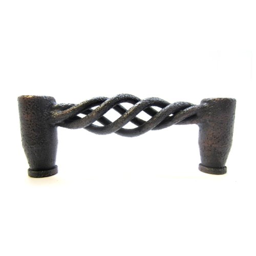 Ancient Treasures Rustic Hammered C043orb Oil Rubbed Bronze 3 Cc Birdcage Pull