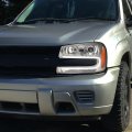 Auto Dynasty U-led Drl Projector Headlights Assembly For Chevy Trailblazer 2002-2009 Ext 2002 2003 2004 2005 2006 Driver And 