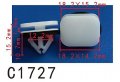 Autobahn88 Windshield Molding Clip With Sealer Compatible Ford Flex 2009-on Oem W713590s300 Pack Of 20