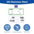 Allen Head Socket Hex Grub Screw Assortment Kit 20pcs 5 16-18 4 Sizes 304 Stainless Steel Internal Drive Cup-point Set Screws