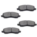 Front D866 Ceramic 4pcs W Hardware Disc Brake Pad Set 