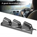 Aramox 3-hole Gauge Pod Holder Abs Plastic Car Dashboard Meter Mount Bracketbon Fiber Style Suitable For Car Oil Water