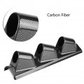 Aramox 3-hole Gauge Pod Holder Abs Plastic Car Dashboard Meter Mount Bracketbon Fiber Style Suitable For Car Oil Water