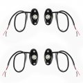 Led Neon Underbody Glow Rock Lights- 4 Pods Blue Ip67 Waterproof Aluminum Housing- For Cars Atvs Boats Utvs Motorcycles Domes
