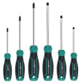 Fixinus 6-piece Magnetic Screwdriver Set 3 Phillips And Flat Professional Cushion Grip Screw Driver Kit