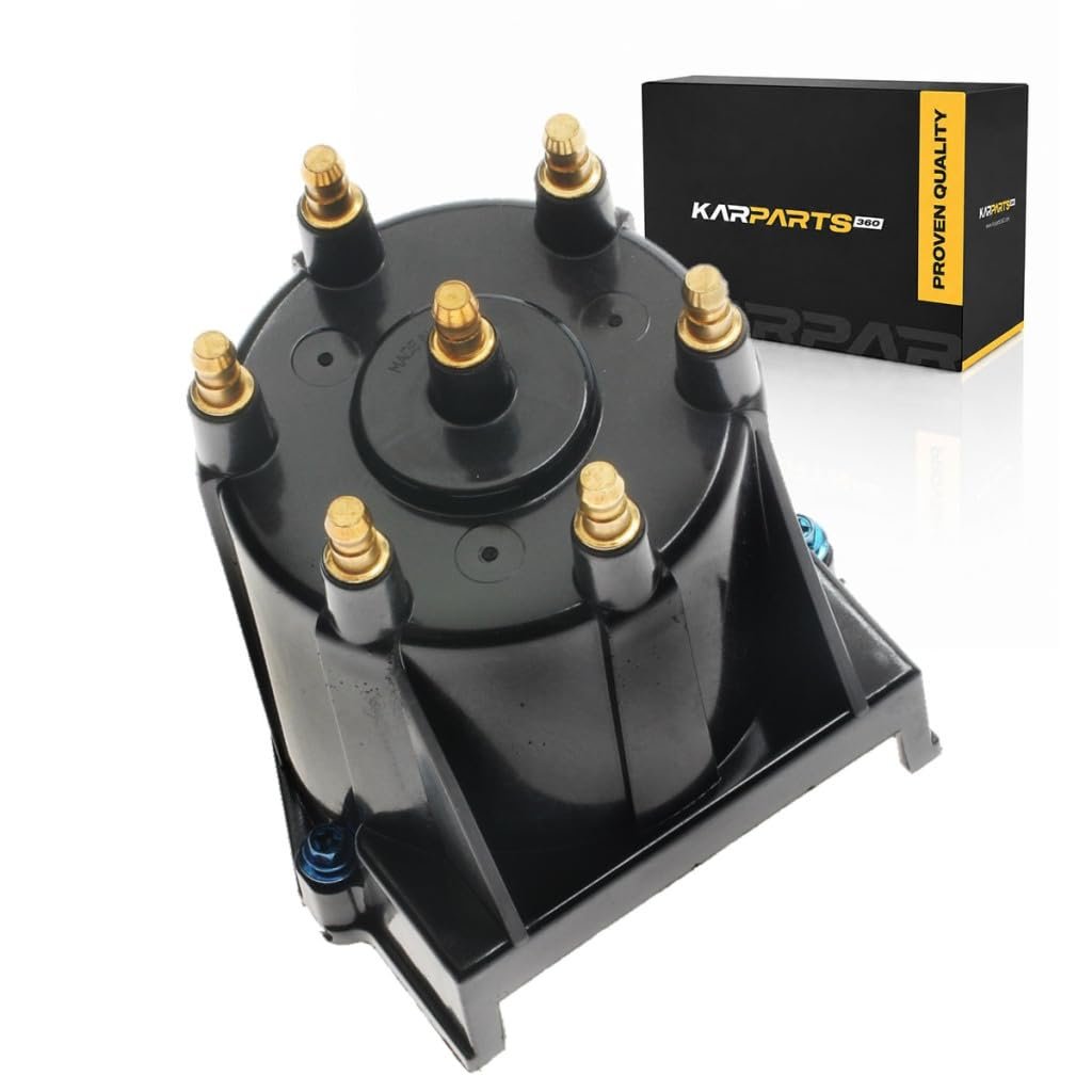 Ignition Distributor Cap For Pontiac Firebird 1990 To 1992 Vertical Electronic Reinforced Polyester Black Bolt On Alx Pau Ac