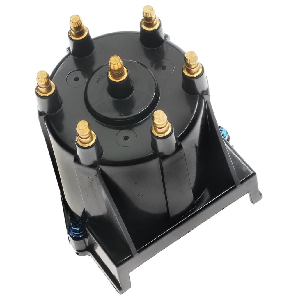 Ignition Distributor Cap For Pontiac Firebird 1990 To 1992 Vertical Electronic Reinforced Polyester Black Bolt On Alx Pau Ac