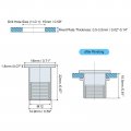 Uxcell M12 Rivet Nuts 50pcs Zinc Plated Carbon Steel Knurled Flat Head Threaded Insert For Metal Plastic