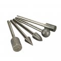25 Diamond Burs Millers Drill Jewelers Alloys Polisher 3mm Shank