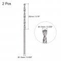 Uxcell Solid Carbide Drill Bits 1 5mm C2 K20 Tungsten Jobber Straight Shank Drilling Tool For Stainless Steel Aluminum Iron